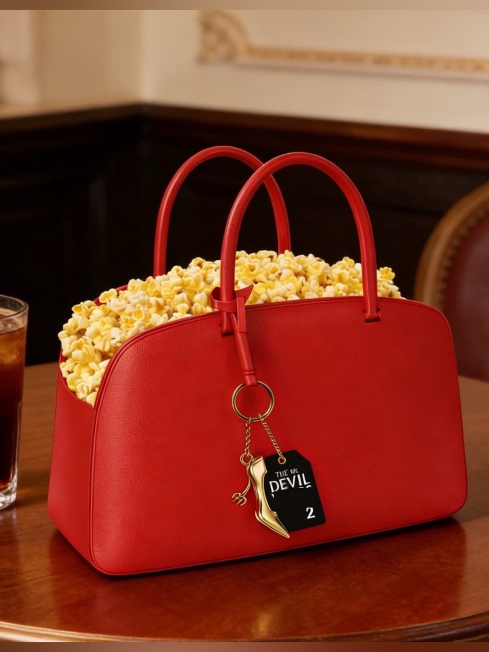 The Devil wears Prada2 Handbag-Popcorn  Bucket w/ Charm,Plush Blanket & FreeGift - Picture 14 of 16
